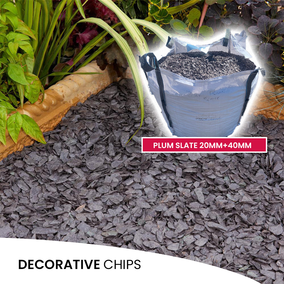 Tonne bag Plum Slate decorative chips Donegal Town Hardware