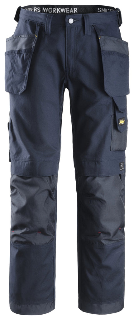 Snickers 3214 Canvas+ Trousers Navy - Size 088