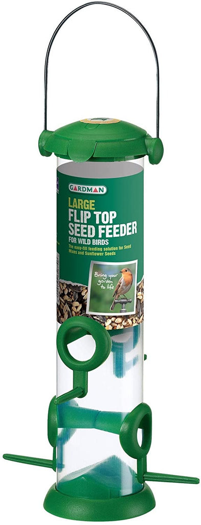 Gardman Bird Feed Flip Top Seed Feeder
