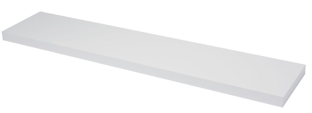 Duraline Float Shelf 118x23.5cm White Laq
