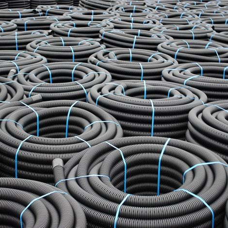 100Mtr COIL 80mm Flexible Land Drainage Pipe
