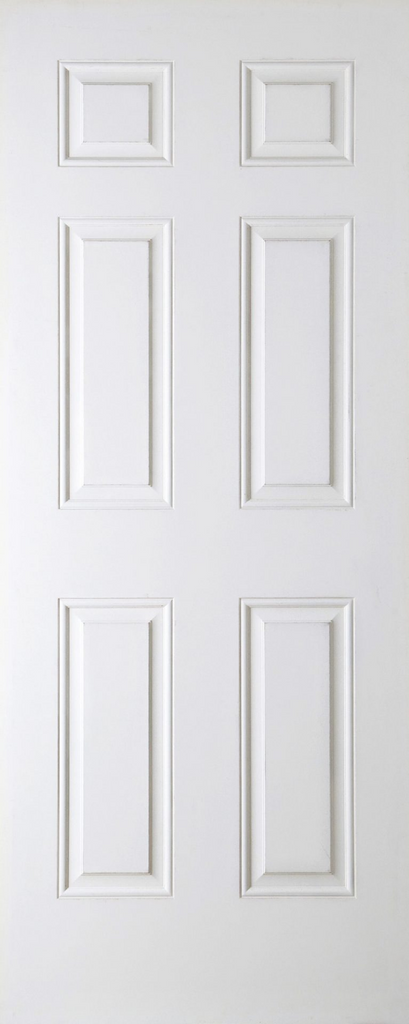 6'8" X 3'0" Fd30 York 6 Panel Fire Door - Smooth