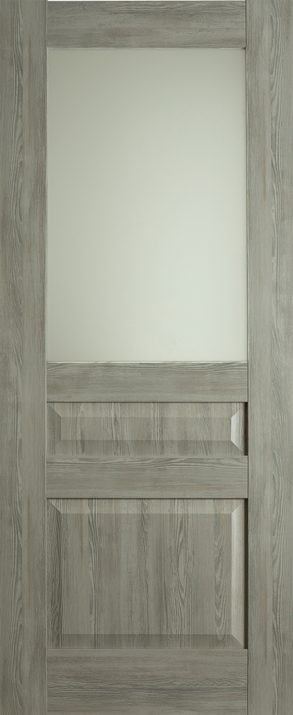6'8" X 2'8" Erkado Haven Mist Grey Laminate Door - Obscure Glass