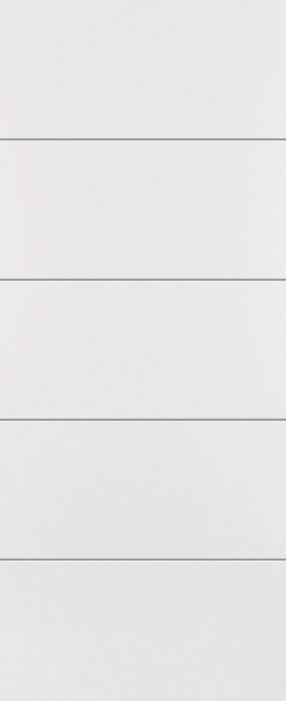 6'6" X 2'4" Linea White Smooth Finish Door