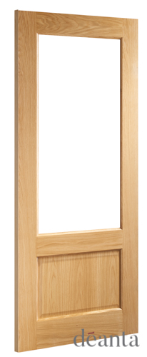 6' 6" X 2' 4" Nm3g Unglazed Oak Deanta Door