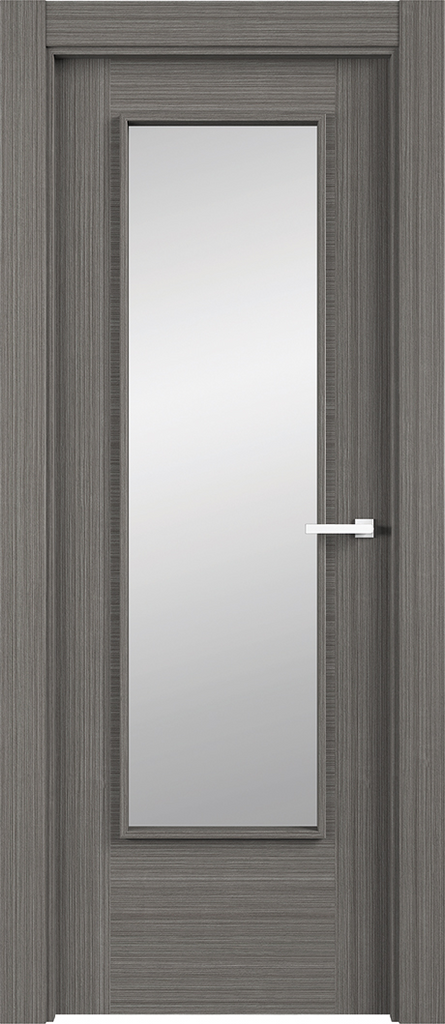 6' 6" X 2' 0" Tacto 7301 Basal Grey Glazed Door - Textured Laminate