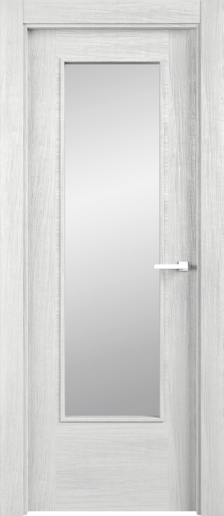 6'6" X 2'0" Tacto 7301 Glacier Grey Textured Laminate Door Glazed