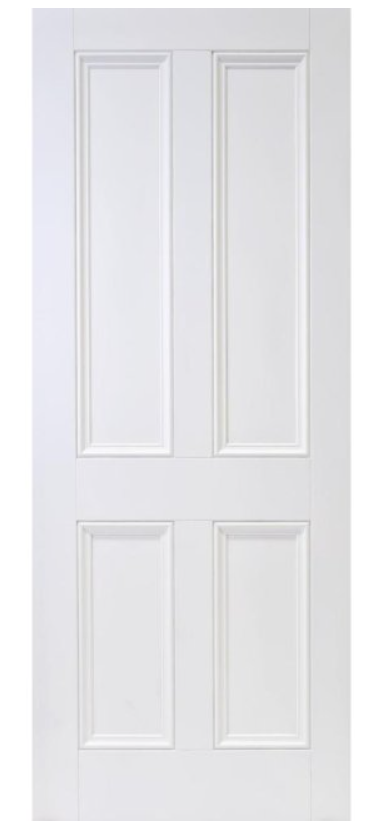 6'6" X 2'4" Victoria Traditional White Premium Primed Door