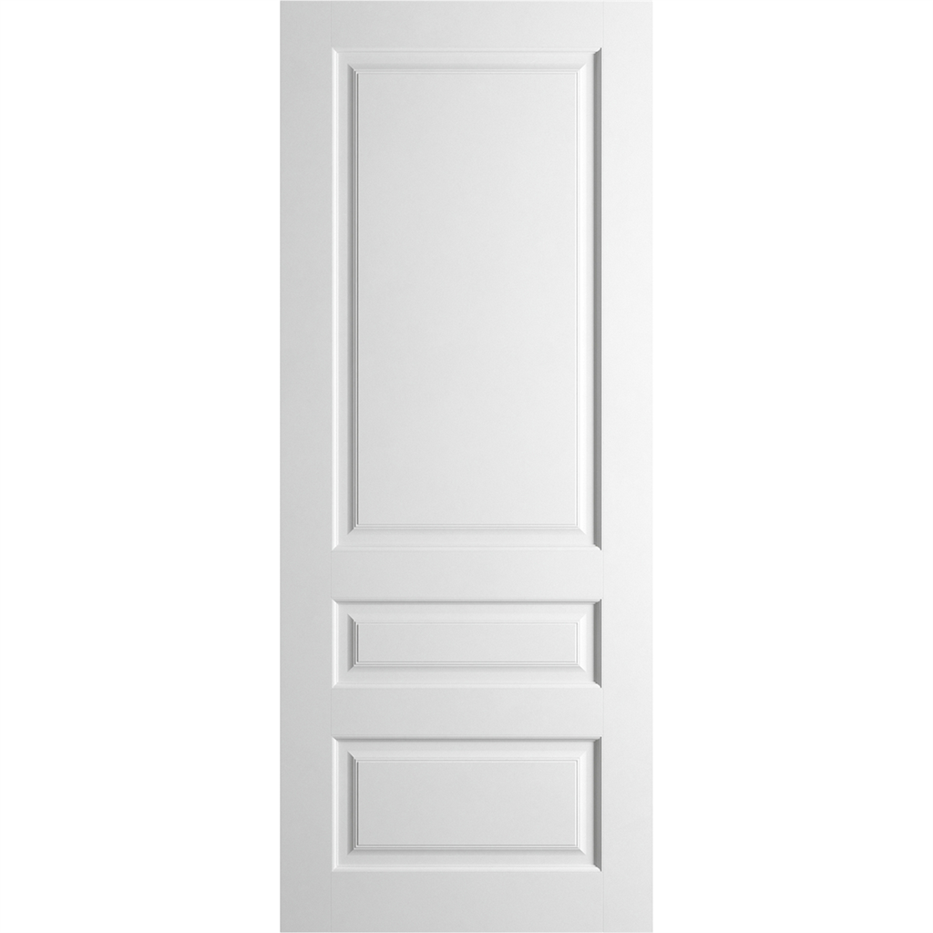6'8" X 2'10" Belmont 3 Panel White Primed Door