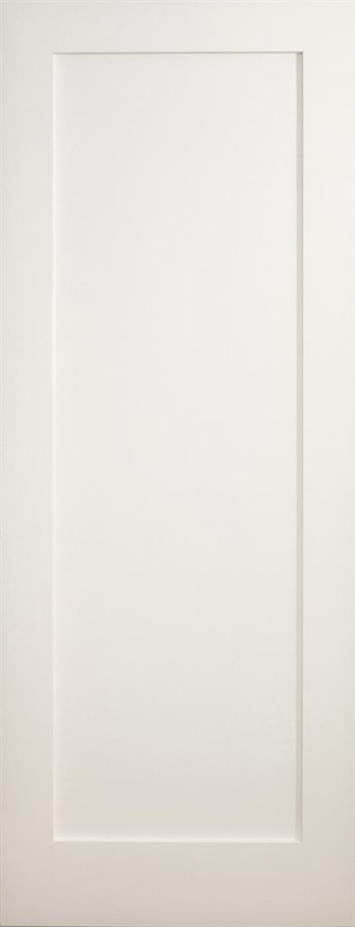 6' 8" X 2' 10" Boston Shaker White Primed Single Panel Door