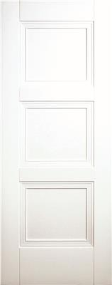 6' 6" X 2' 6" B&g White Primed Franklin 3 Panel Door