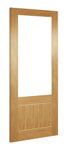 6' 6" X 2' 6" Hp38g Unglazed Oak Deanta Door