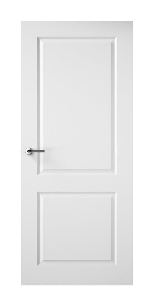6' 6" X 2' 4" White Killeshandra 2 Panel 1/2 Hr Fire Door - Smooth Primed Door