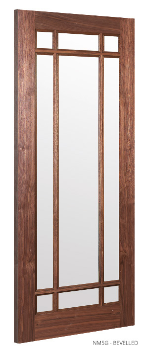 6' 6" X 2' 6" Nm5g Walnut Deanta Door