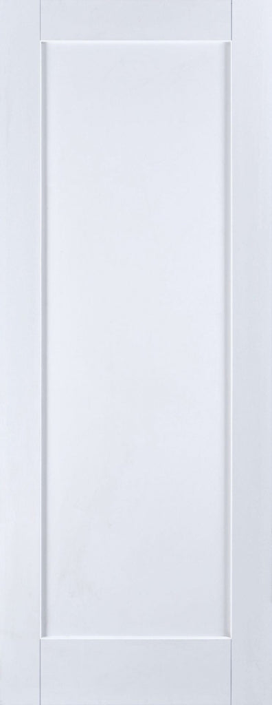 6' 8" X 2' 10" Doras Shaker 1p White Primed Shaker Single Panel Door