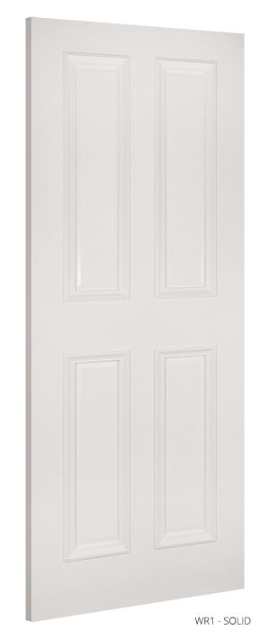6' 6" X 2' 4" Wr1 Fd30 Pg Raised Sq Panel Deanta Door