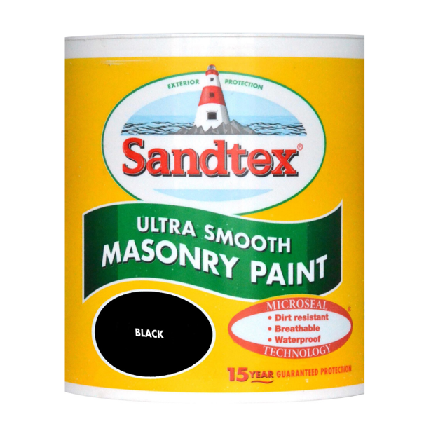 Sandtex Microseal Smooth Masonry Black 2.5L