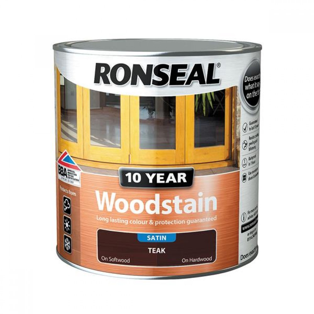 10 Year Woodstain Teak 2.5l
