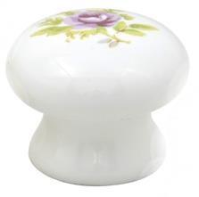 Corry's Phoenix Floral White Ceramic Knob 35mm