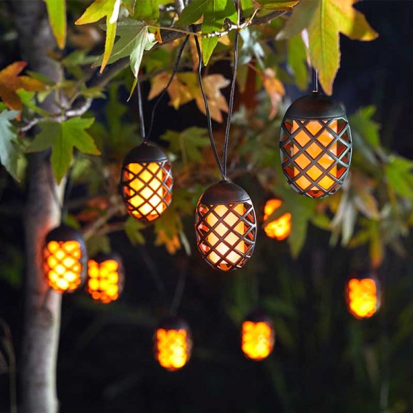 Cool Flame String Garden Lights - Set of 10