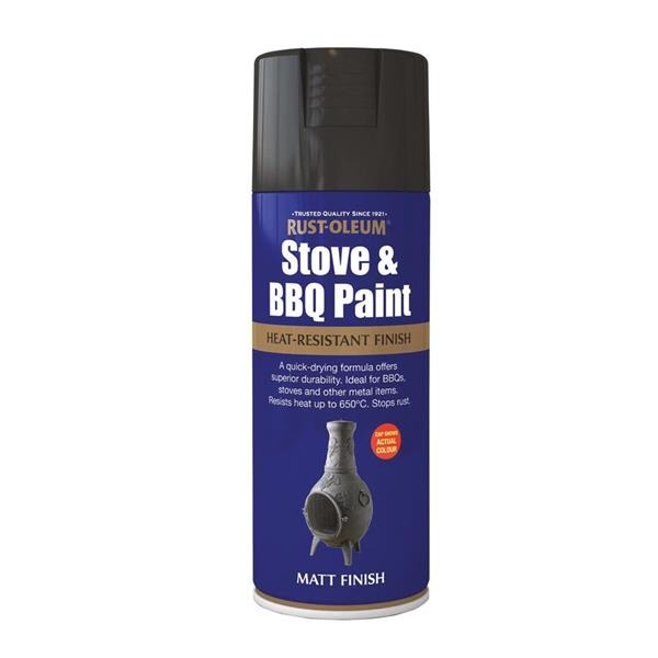 400ml Painters Touch Spray H.r. Bbq Black