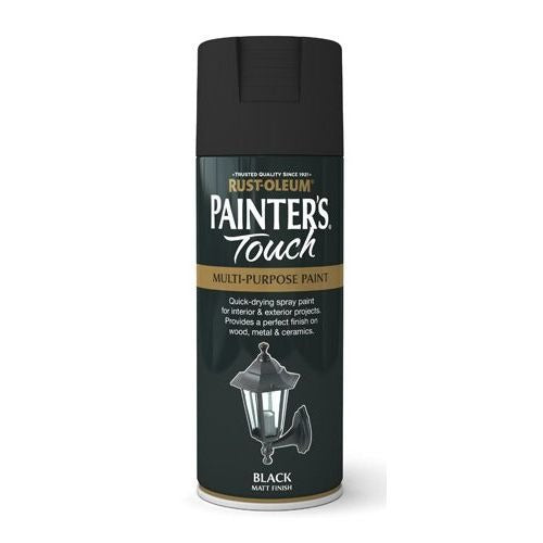 400ml Painters Touch Spray Matt Black Rust