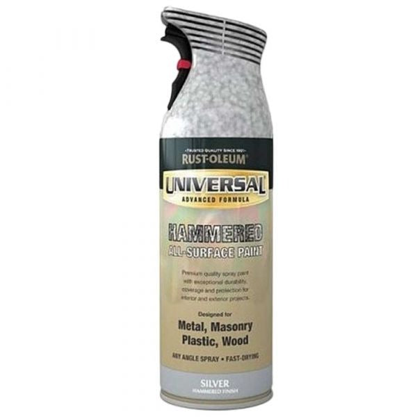 400ml Universal Hammered Silver Spray Paint