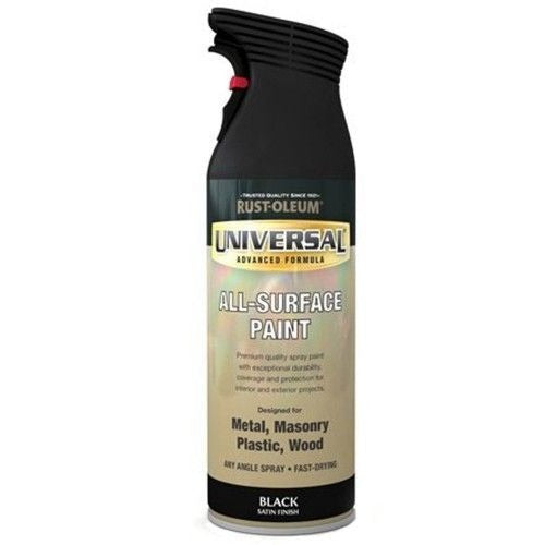 400ml Universal Satin Black Spray Paint