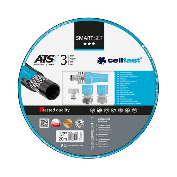 Cellfast Smart Watering Set With Nozzles 0.5 inch x 20m
