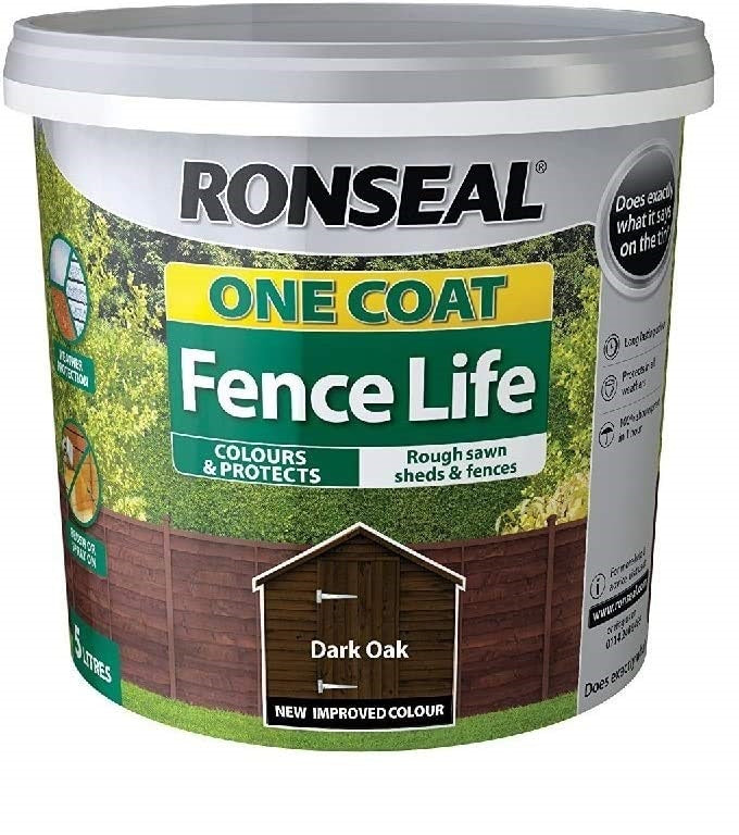One Coat Fence Life 5L Dark Oak