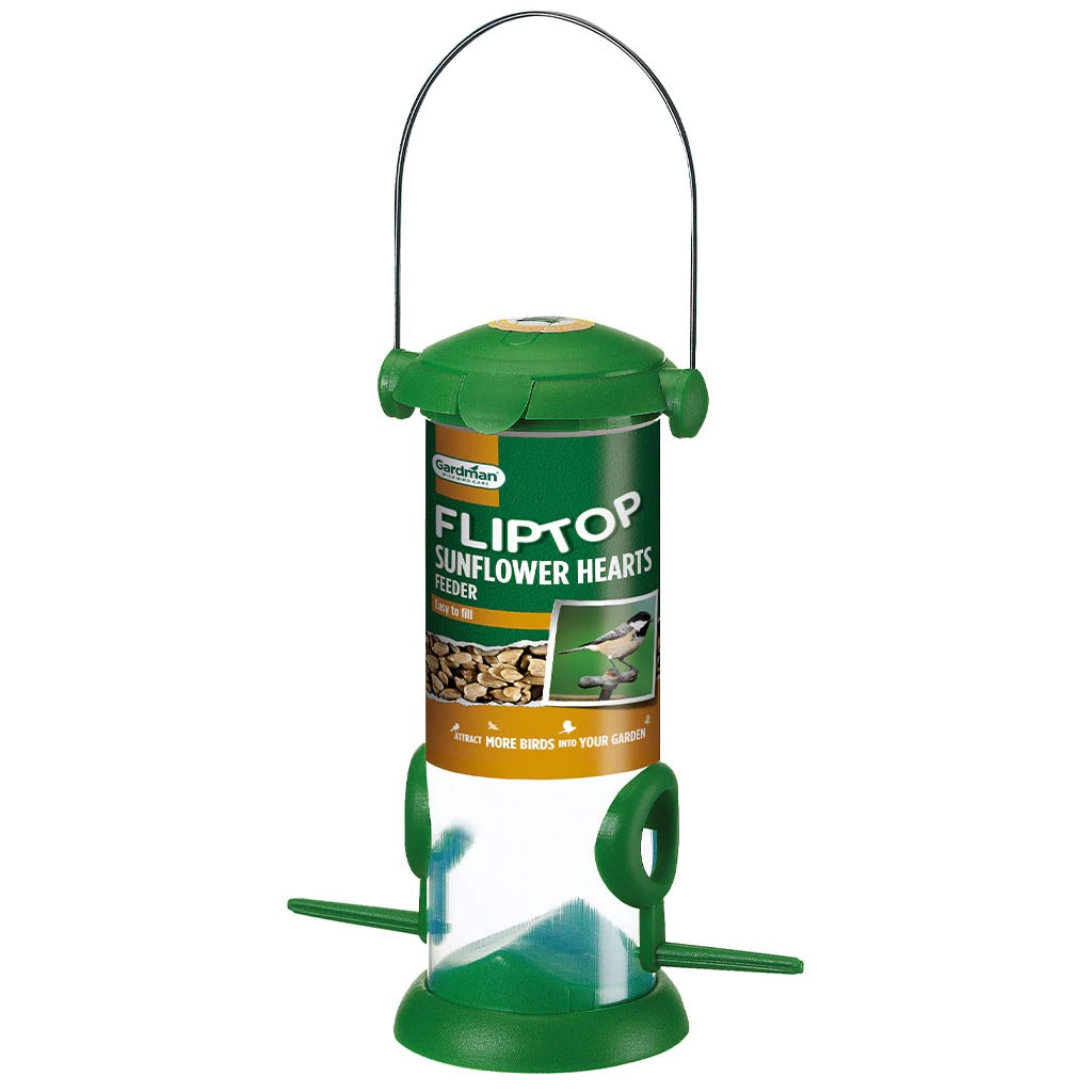 Gardman Bird Feed Flip Top Sunflower Hearts Feeder
