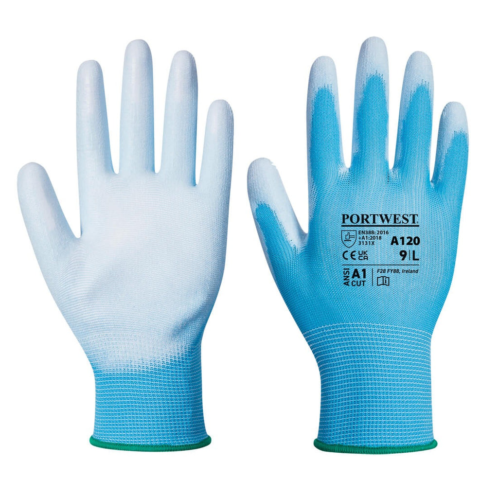 Portwest Pu Palm Glove - Large Blue