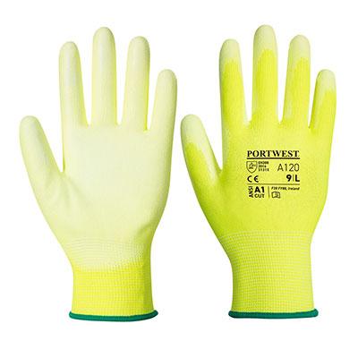 Portwest Pu Palm Glove - Yellow
