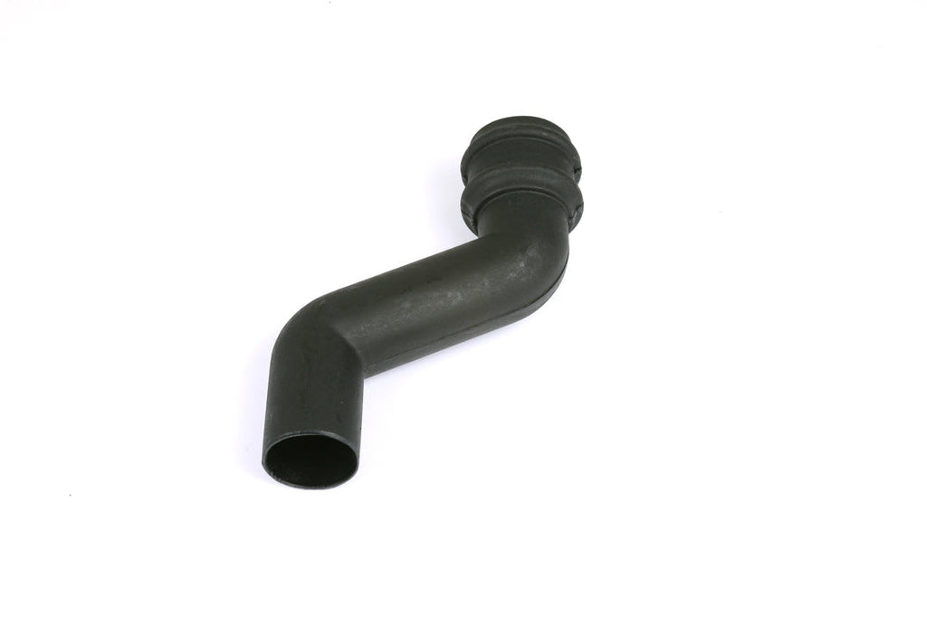 Cascade 68mm Round C.I. Style 150mm Downpipe Offset Bend - Black