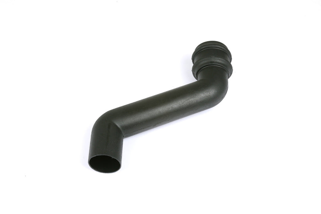 Cascade 68mm Round C.I. Style 230mm Downpipe Offset Bend - Black