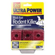 Big Cheese Ultra Power Block Bait Rodent Killer 6 x 20g