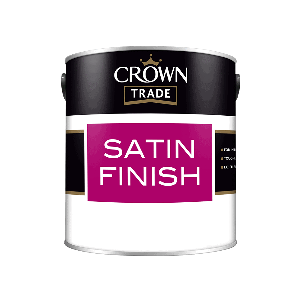 1 Litre Crown Satin Sheen - Black