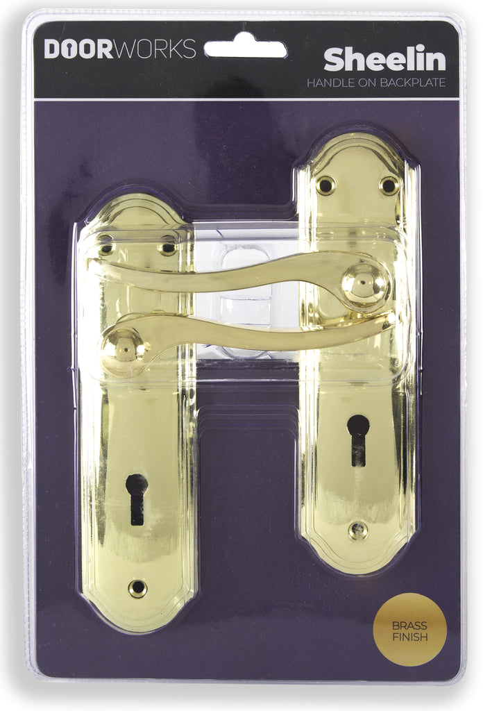 Doorworks Sheelin Brass Lever On Plate