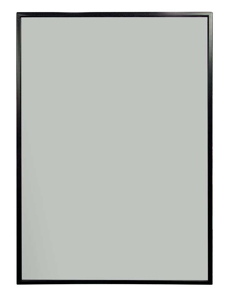 Tema Porto Black Framed Rectangular Mirror 70x50