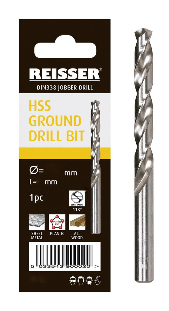 Reisser Hss Ground Jobber Drill  (2pcs) 3.5mm