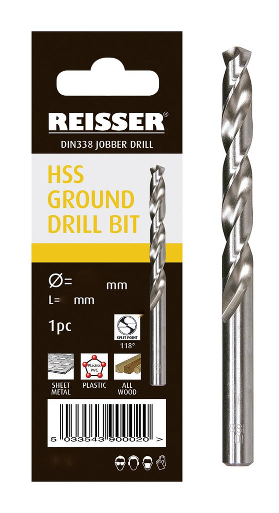 Reisser Hss Ground Jobber Drill  (2pcs) 2.5mm