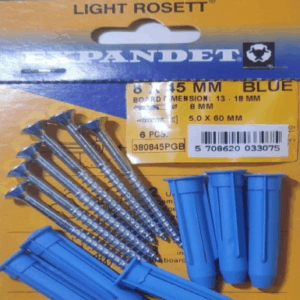 Pack (6) Expandet Light Rosett Blue