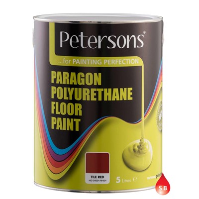 Petersons Paragon Polyurethane Floor Paint 5L Tile Red