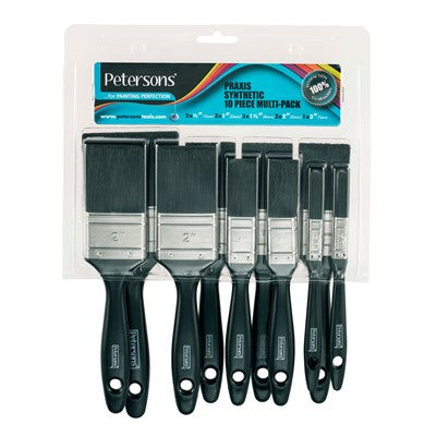 Petersons Praxis Synthetic Paint Brush 10 Pack