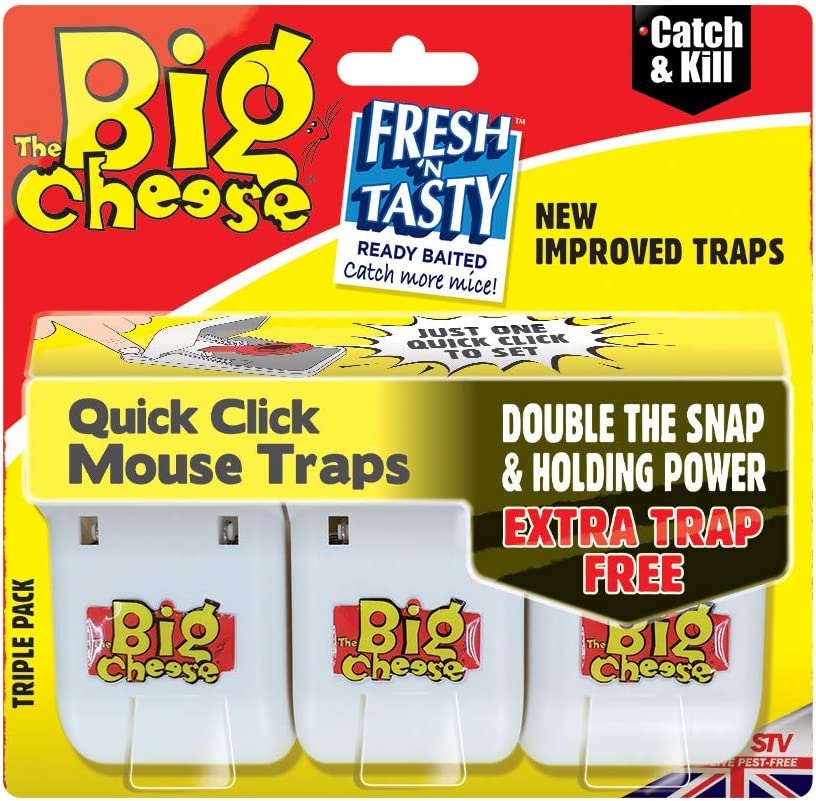 Big Cheese Quick Click Mouse Trap 3 Pack DONEGAL – Donegal Town Hardware