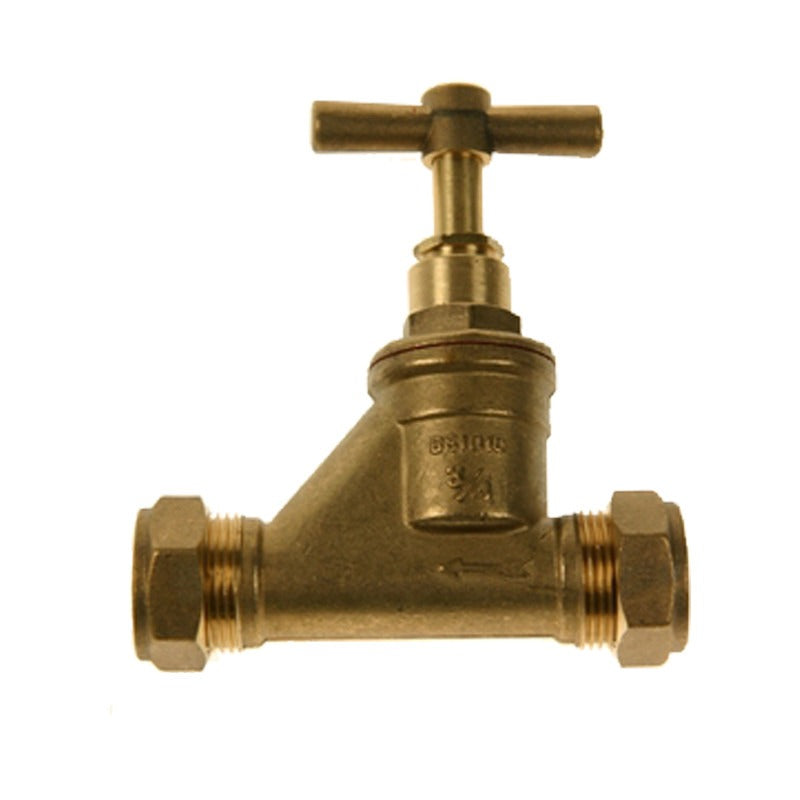 3/4" 332 Comp Fitting - C X C - Stopcock