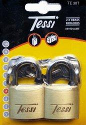 Tessi 30mm Brass K.a. Padlock