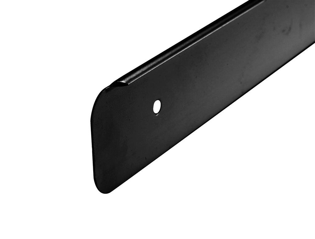 Worktop Black  38mm  End Cap  6mm Profile