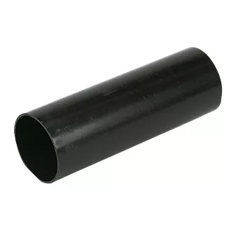 4mtr Length Black Round Downpipe