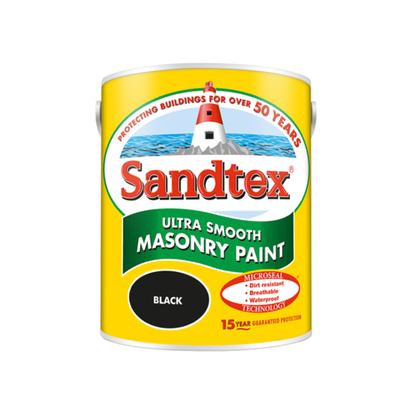 Sandtex Microseal Smooth Masonry Black 1L